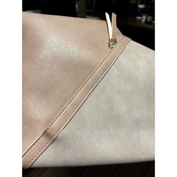 NWT Ulta Suede Tote Bag, Blush Mauve Faux Leather - Super Soft! - Picture 5 of 9